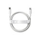 USB-C/Lightning кабел, 60 W, Racing, 1, 2 m, Сребристо-бяло, PanzerGlass