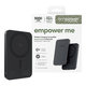Безжичен PowerBank 5000 mAh, 20 W, съвместим с MagSafe, Qi2/USB-C, Space Black, empower