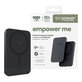 Безжичен PowerBank 5000 mAh, 20 W, съвместим с MagSafe, Qi2/USB-C, Space Black, empower