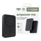 Безжичен PowerBank 10000 mAh, 20 W, съвместим с MagSafe, Qi2/USB-C, Space Black, empower