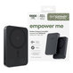 Безжичен PowerBank 10000 mAh, 20 W, съвместим с MagSafe, Qi2/USB-C, Space Black, empower
