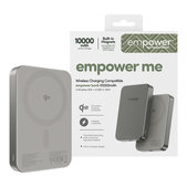 Безжичен PowerBank 10000 mAh, 20 W, съвместим с MagSafe, Qi2/USB-C, Титан, empower