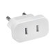 Захранващ адаптер 220V US към EU, White, Бял