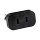 Захранващ адаптер 220V US към EU, Black, Черен