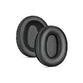 Резервни възглавнички за уши за Audio-Technica ANC500BT, Мемори пяна и PU кожа, Черен, 1 чифт