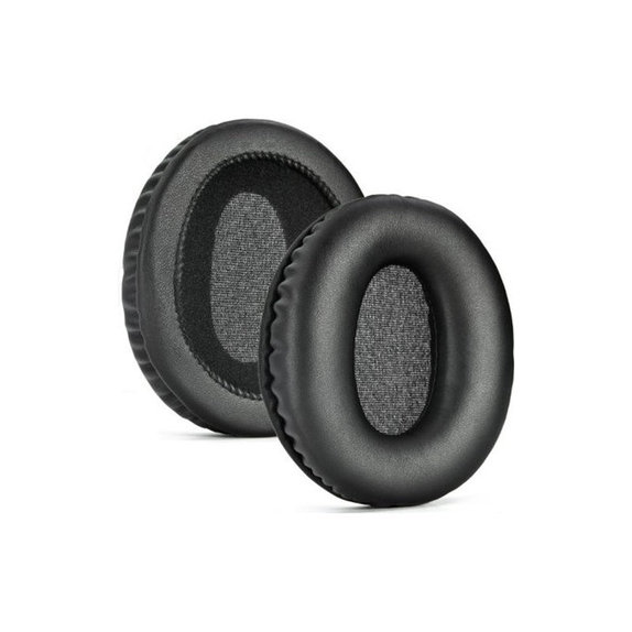 Резервни възглавнички за уши за Audio-Technica ANC500BT, Мемори пяна и PU кожа, Черен, 1 чифт