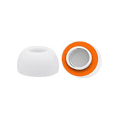 Резервни силиконови накрайници за Apple AirPods 1, 2 Pro, M, Мемори пяна, Бял