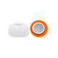 Резервни силиконови накрайници за Apple AirPods 1, 2 Pro, M, Мемори пяна, Бял