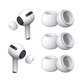 Резервни силиконови накрайници за Apple AirPods 3 Pro, комплект 3 бр. (L, M, S), Бял