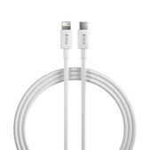Кабел Lightning / USB-C Smart, PD 27W, 2m, бял, Devia