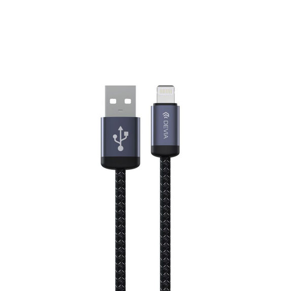 Кабел Lightning / USB Gracious, 2,4A, 2m, черен, Devia