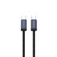 Кабел USB-C / USB-C Gracious, PD 60W, 2m, черен, Devia