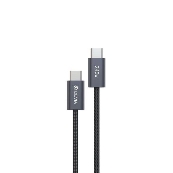 Кабел USB-C / USB-C Extreme Speed, PD 240W, 2m, черен, Devia