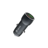 Автомобилно зарядно Extreme Speed USB-C + USB-A, PD 30W, QC 3.0 18W, сиво, Devia