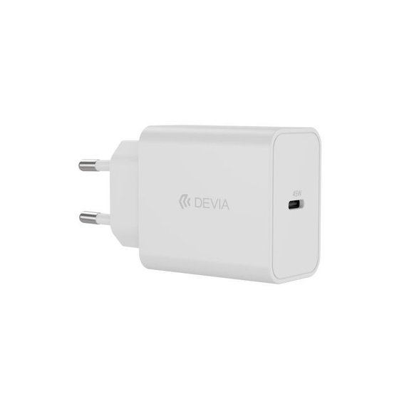 Зарядно Rocket USB-C, PD 45W, бяло, Devia