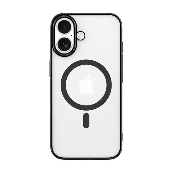 Калъф Glimmer с MagSafe за iPhone 16, черен, Devia