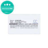 Батерия за Cipherlab 8300-L, Metrologic MK5502, 750mAh, Li-Ion, 3.7V, BA-80S700, HQ