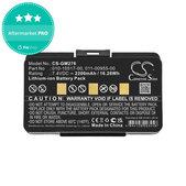 Батерия за Garmin GPSMAP 276, 296, 376, 378, 478, 495, 2200mAh, Li-Ion, 7.4V, 010-10517-00, HQ