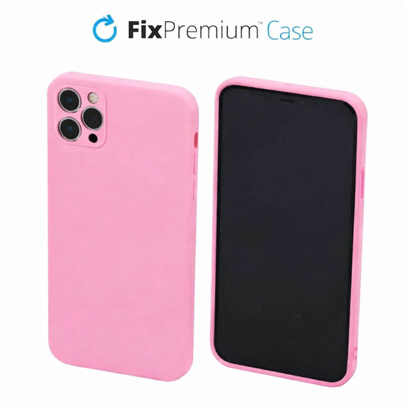 Гумен калъф за iPhone 11 Pro Max, Розов, FixPremium