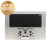 Горен корпус с клавиатура за MacBook Pro 16", A2780 (2023), с US клавиатура и батерия, Silver, 661-32190, Genuine Apple