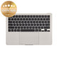 Горен корпус с клавиатура за MacBook Air 13", A3113 (2024), с US клавиатура и батерия, Starlight, 661-40229, Genuine Apple