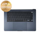 Горен корпус с клавиатура за MacBook Air 15", A3114 (2024), с US клавиатура и батерия, Midnight, 661-40269, Genuine Apple