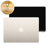 LCD дисплей за MacBook Air 13", A3113 (2024), с предно стъкло и капак, Starlight, 661-40280, Genuine Apple