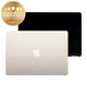 LCD дисплей за MacBook Air 15", A3241 (2025), с предно стъкло и капак, Starlight, 661-50130, Genuine Apple