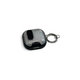 Силиконов калъф със стойка за телефон и карабинер за AirPods 4, Black