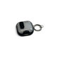 Силиконов калъф със стойка за телефон и карабинер за AirPods 4, Black
