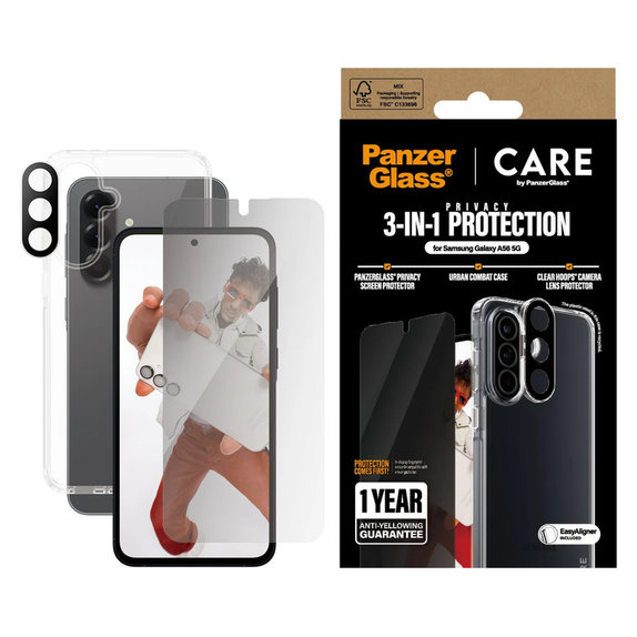 Bundle 3 в 1 Privacy за Samsung Galaxy A56 5G, PanzerGlass