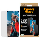 Закалено стъкло UWF 2-Way Privacy с апликатор за Samsung Galaxy S26+, Прозрачно, PanzerGlass