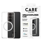 Калъф Urban Explorer с бяло QI за Samsung Galaxy S26, Прозрачно, PanzerGlass