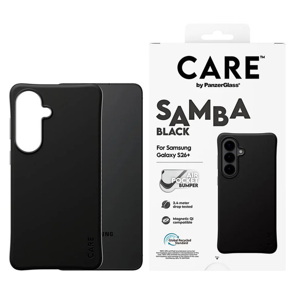Калъф Samba с QI за Samsung Galaxy S26+, Черно, PanzerGlass