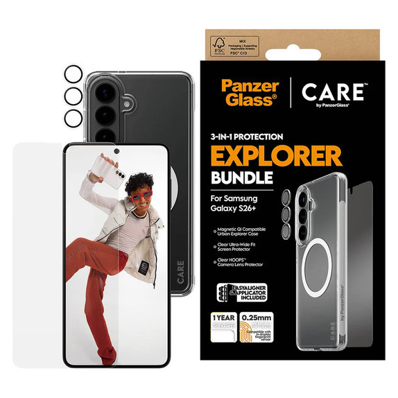 Bundle Explorer 3 в 1 за Samsung Galaxy S26+, PanzerGlass