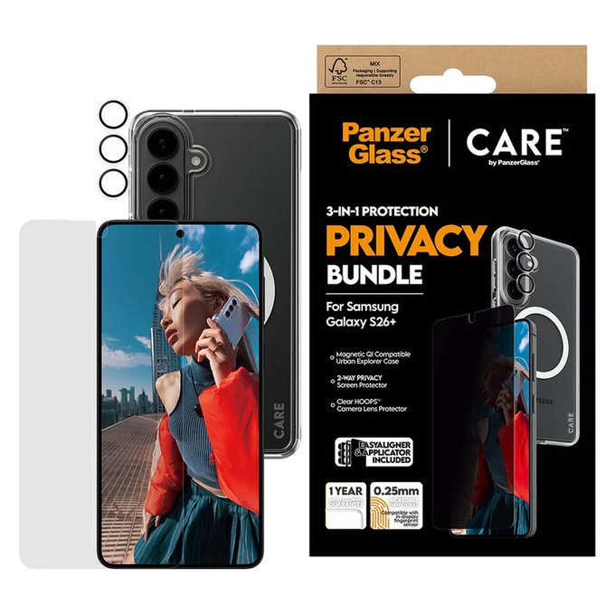 Bundle Privacy 3 в 1 за Samsung Galaxy S26+, PanzerGlass