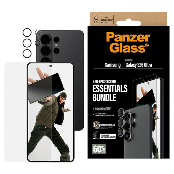 Bundle Essentials 2 в 1 за Samsung S26 Ultra, PanzerGlass