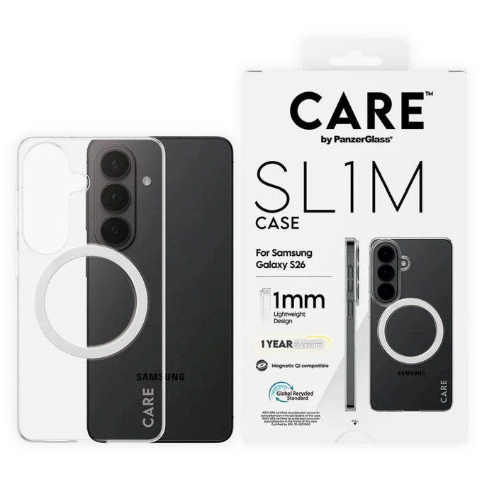 Калъф SL1M за Samsung S26, Прозрачно, CARE