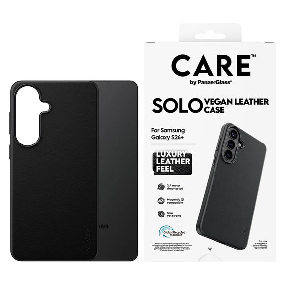 Калъф Solo за Samsung Galaxy S26+, Черно, PanzerGlass