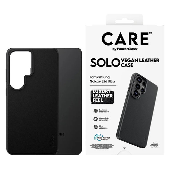 Калъф Solo за Samsung Galaxy S26 Ultra, Черно, PanzerGlass