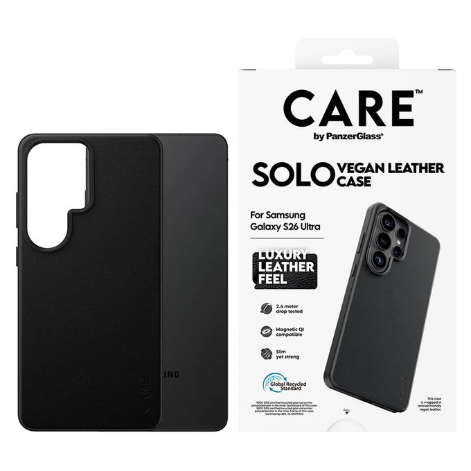 Калъф Solo за Samsung Galaxy S26 Ultra, Черно, PanzerGlass