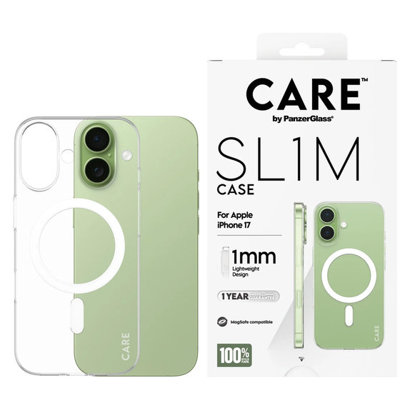 Калъф SL1M за iPhone 17, Прозрачно, PanzerGlass