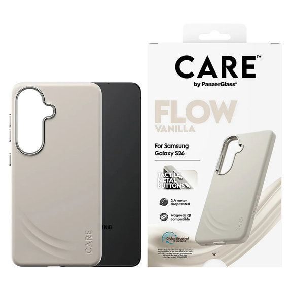 Калъф FLOW с QI за Samsung Galaxy S26, Vanilla, PanzerGlass