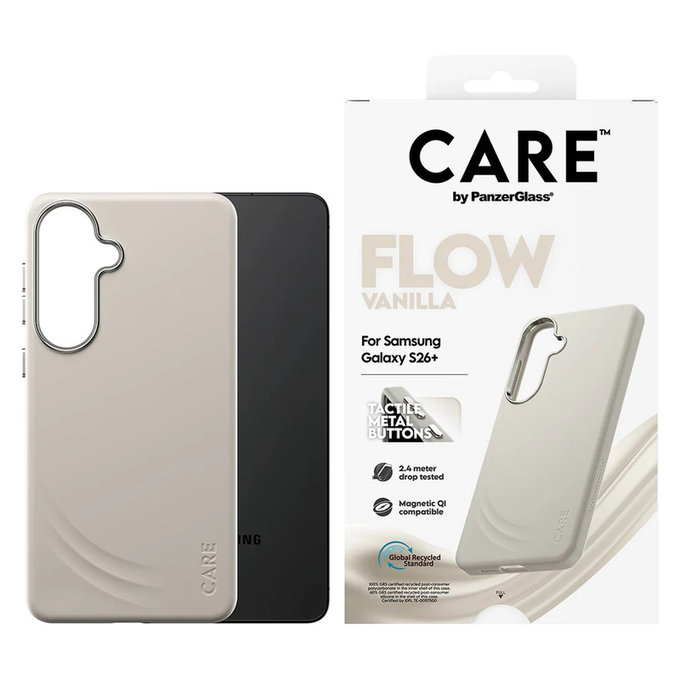Калъф FLOW с QI за Samsung Galaxy S26+, Vanilla, PanzerGlass