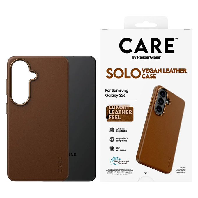 Калъф Solo за Samsung Galaxy S26, Hnedé, PanzerGlass