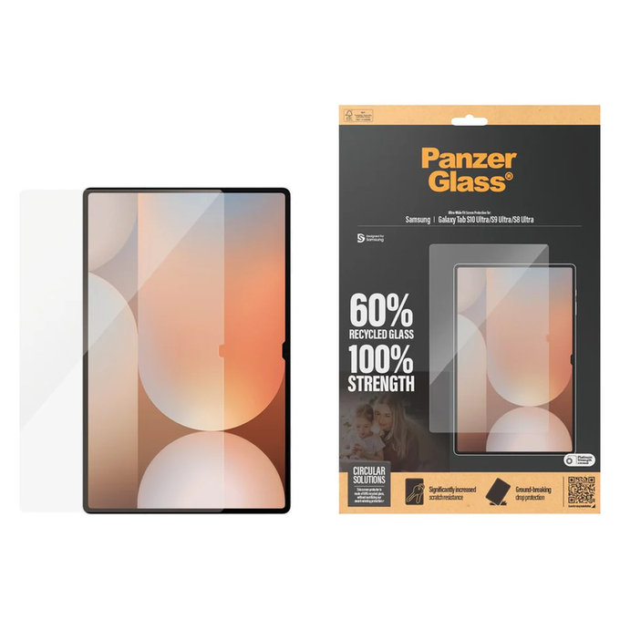Закалено стъкло UWF за Samsung Galaxy Tab S8 Ultra/S9 Ultra/S10 Ultra, Прозрачно, PanzerGlass