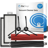 Комплект резервни части за Xiaomi Roborock Q5 Pro, Q8 Max+ (1x Основна четка, 2x Филтър, 2x Странична четка – черна)