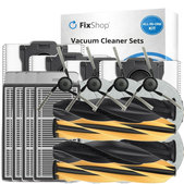 Комплект резервни части за Dreame X50 Ultra, L50 Ultra, L40s Ultra, L40s Pro Ultra, X50 Master, Mova V50 (2 чифта основни четки, 4x Филтър, 4x Странична четка, 8x Моп кърпа, 4x Торба за прах)