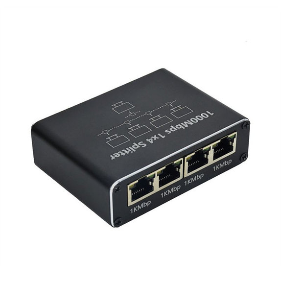 4-портов Gigabit Ethernet суич, RJ45, 1000 Mbps