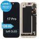 Дисплей Soft OLED 120Hz за iPhone 17 Pro, Тъчскрийн с рамка, DIAGNOSTIC